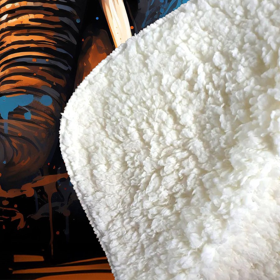 Splashart Elephant Blue Sherpa Blanket