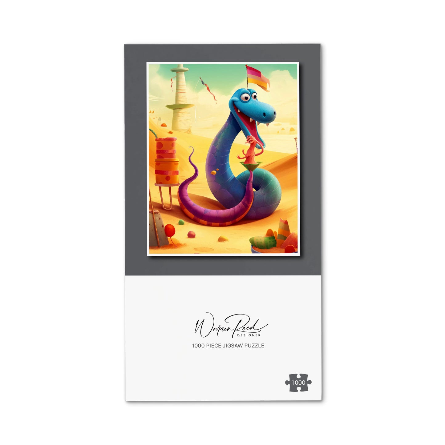 Snake On A Beach Holiday Jigsaw Puzzle
