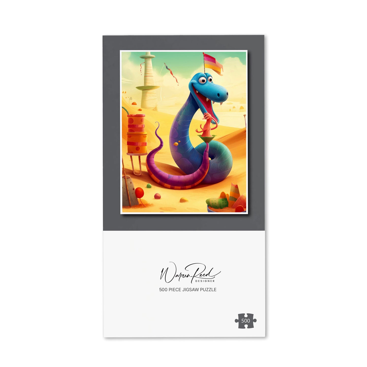 Snake On A Beach Holiday Jigsaw Puzzle