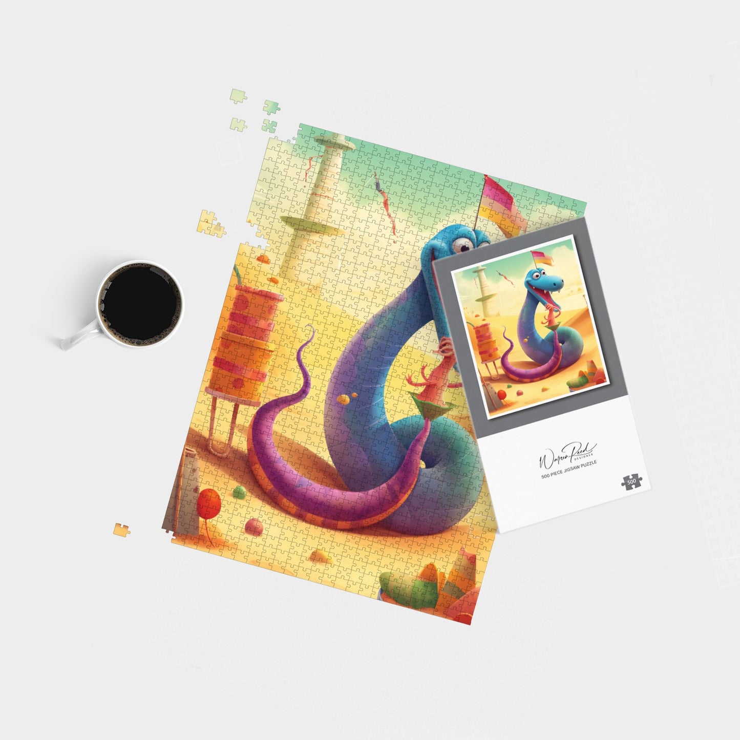 Snake On A Beach Holiday Jigsaw Puzzle