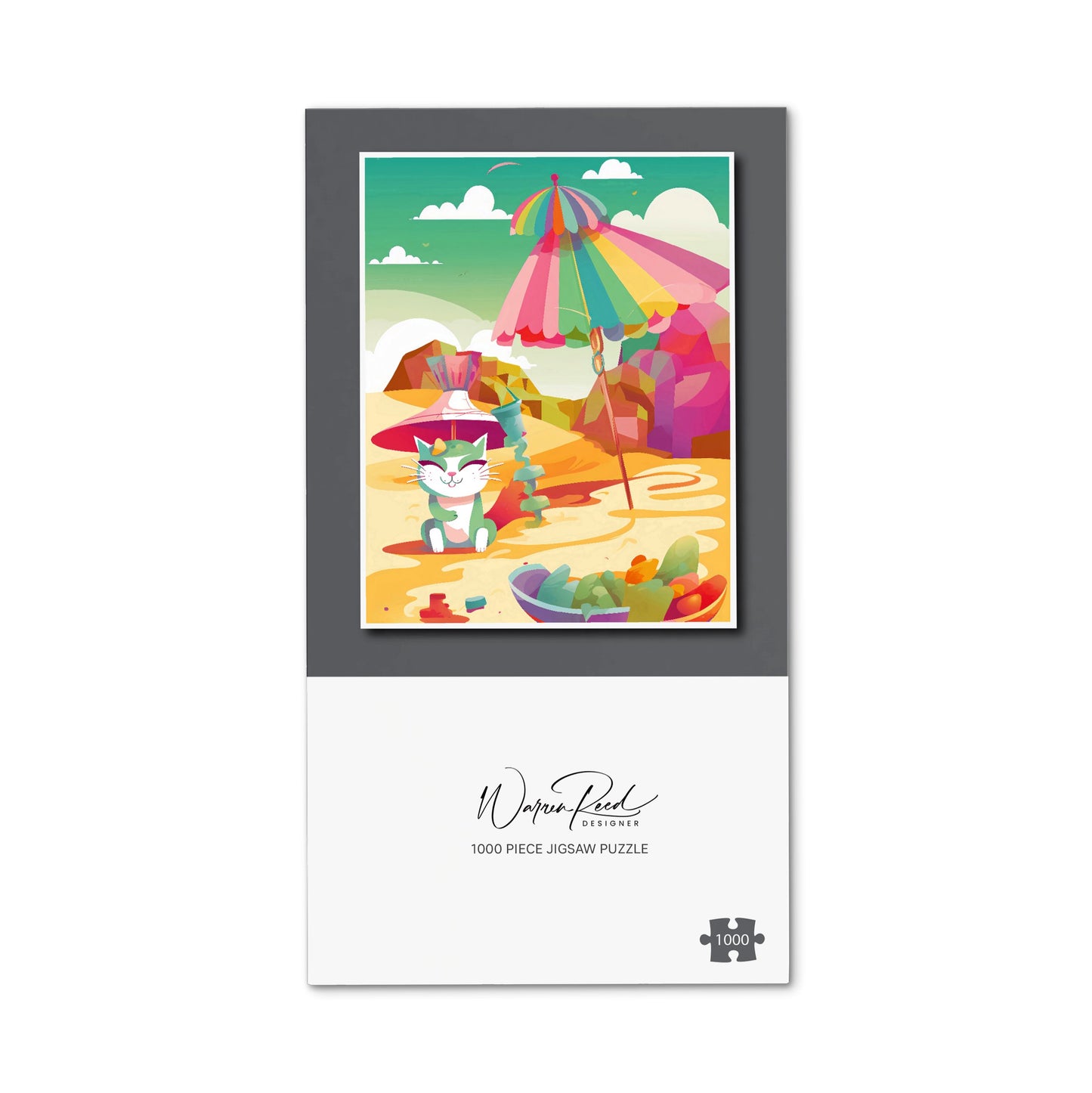 Kitten On A Beach Holiday Jigsaw Puzzle