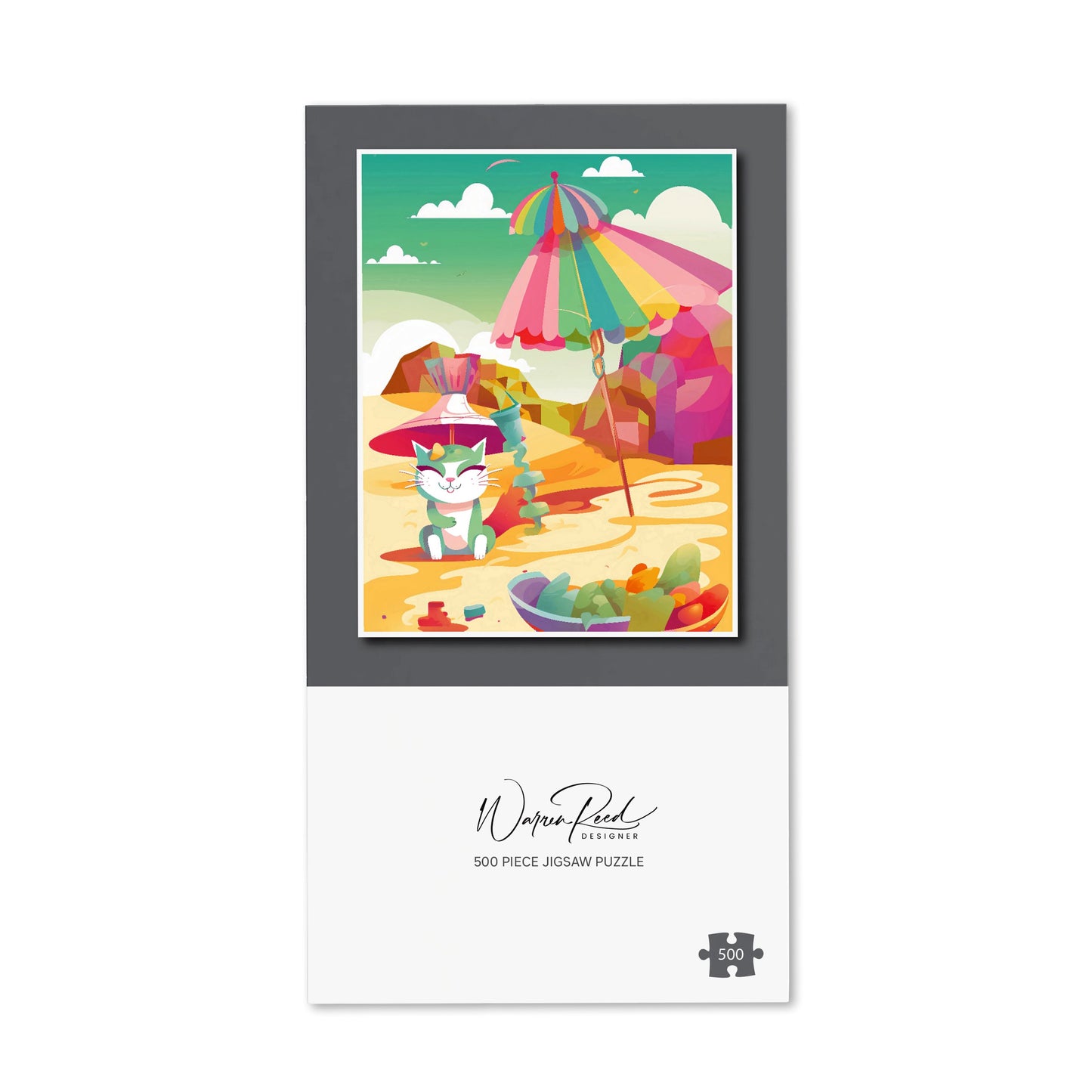 Kitten On A Beach Holiday Jigsaw Puzzle