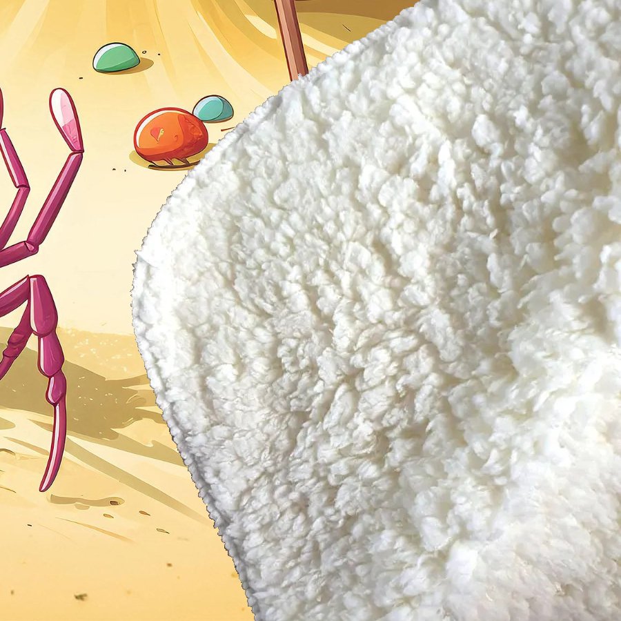 Crab On A Beach Holiday Sherpa Blanket