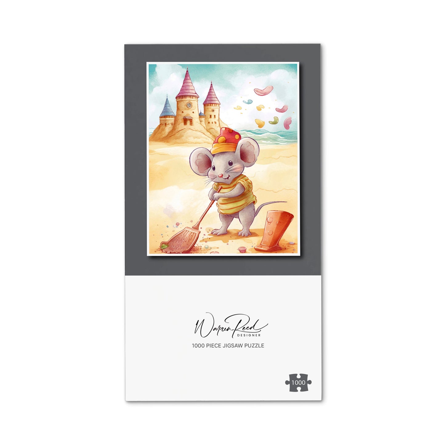 Mouse On A Beach Holiday Jigsaw Puzzle