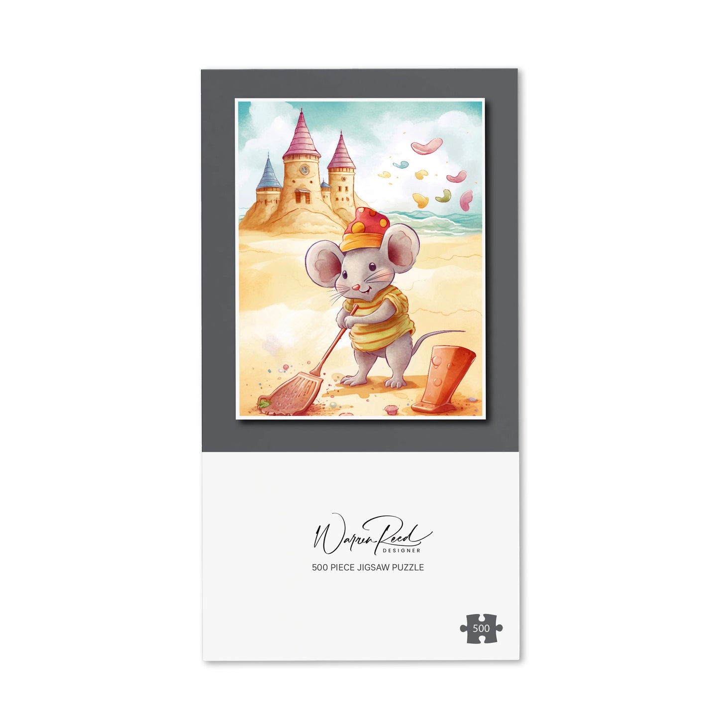 Mouse On A Beach Holiday Jigsaw Puzzle