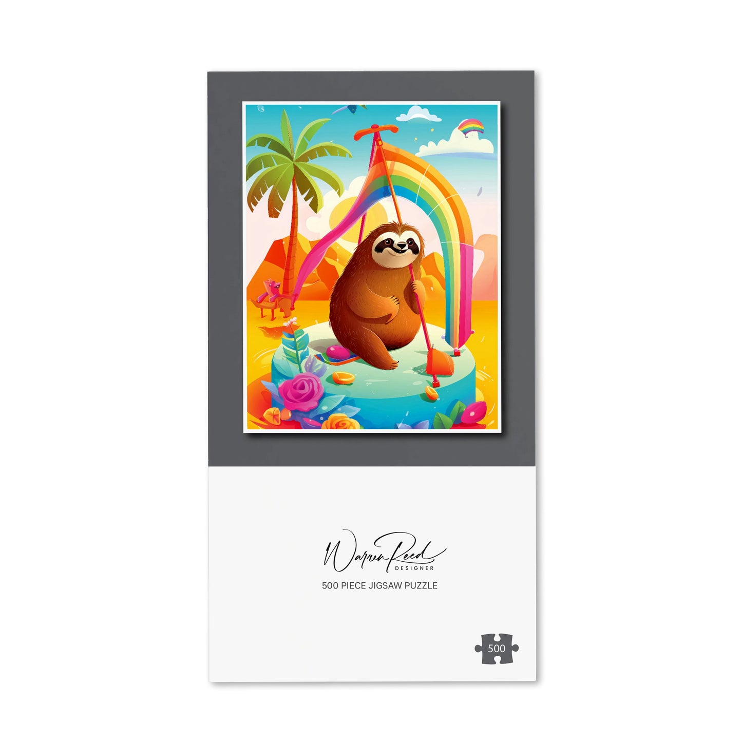 Sloth On A Beach Holiday Jigsaw Puzzle