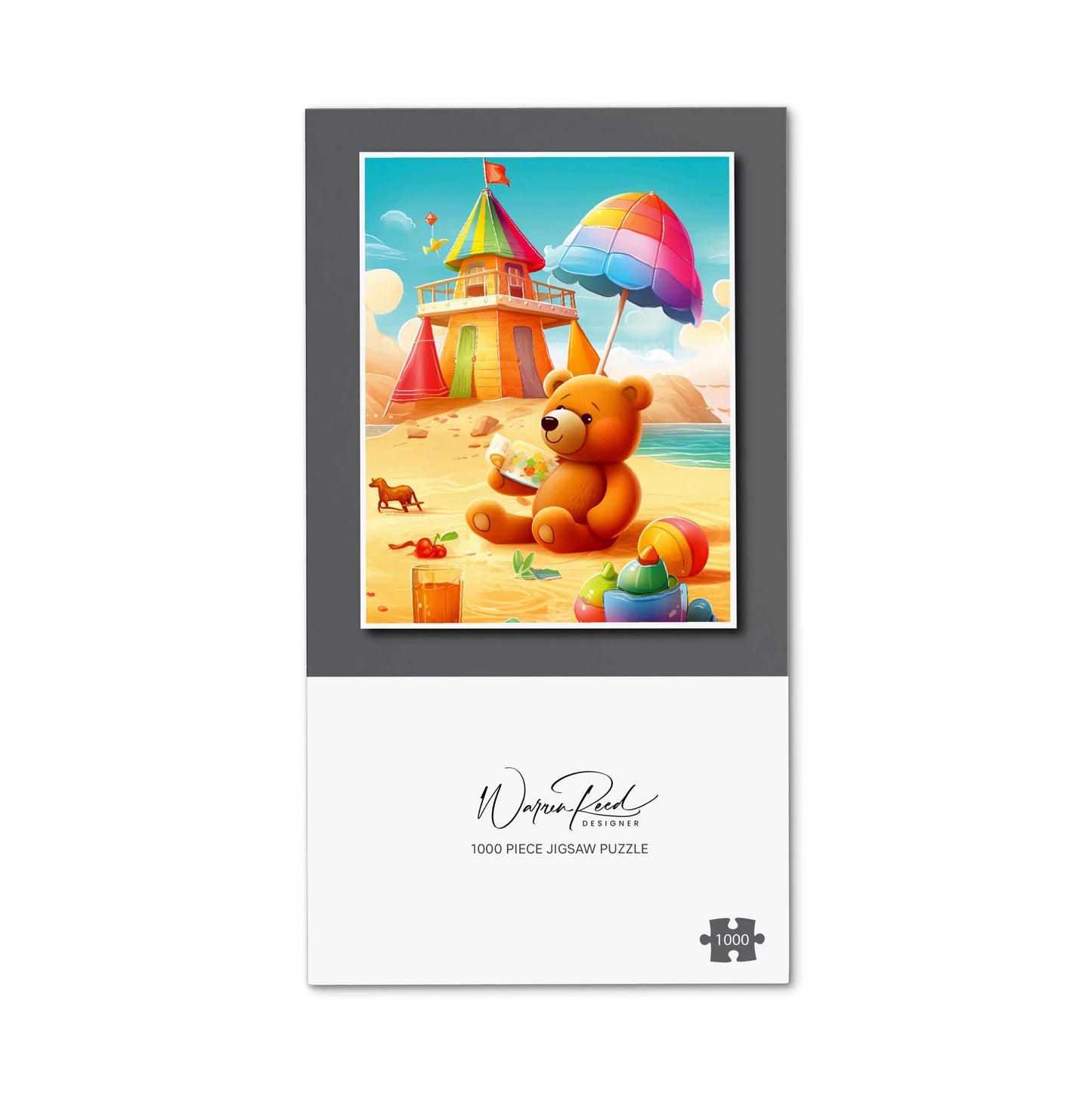 Bear On A Beach Holiday Jigsaw Puzzle