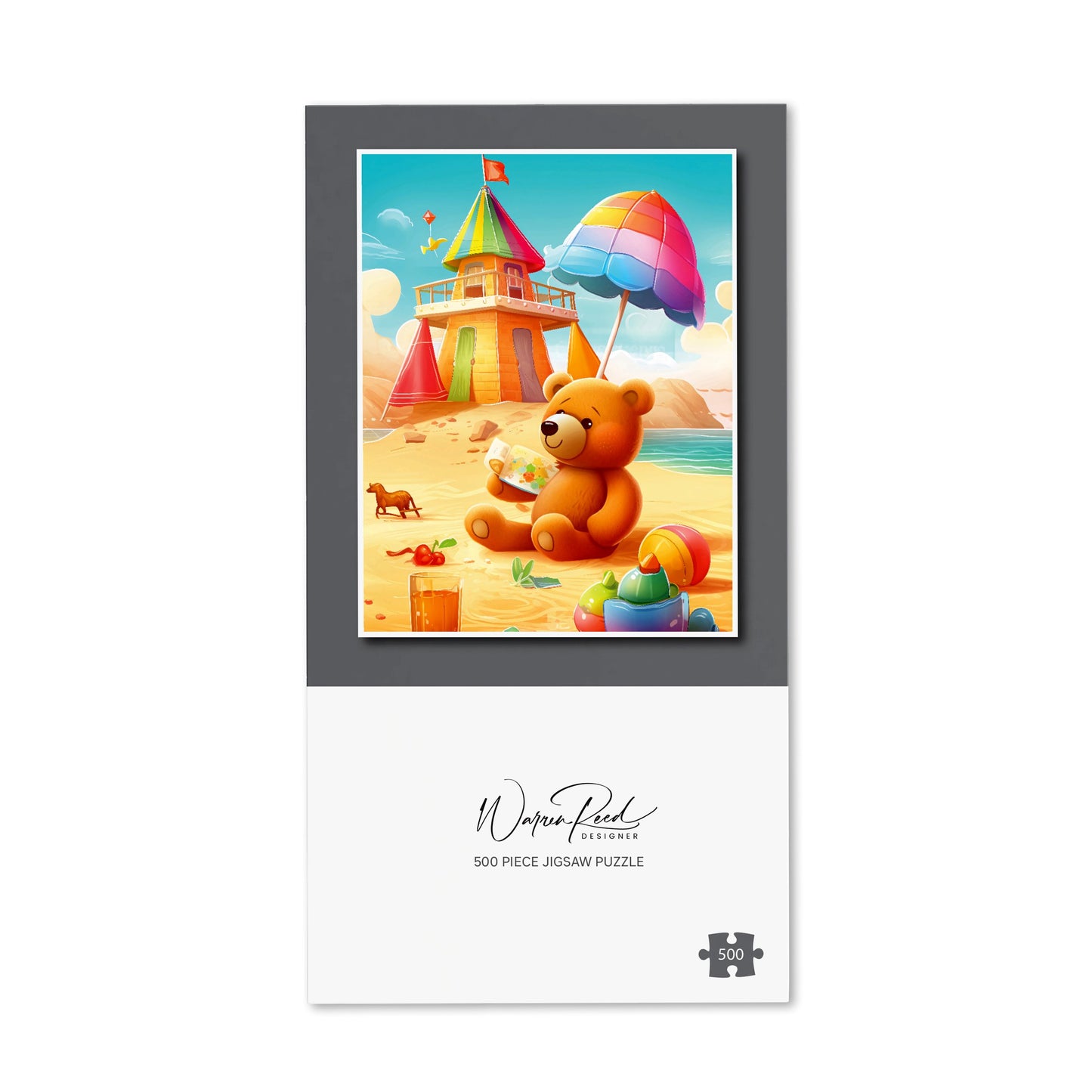 Bear On A Beach Holiday Jigsaw Puzzle