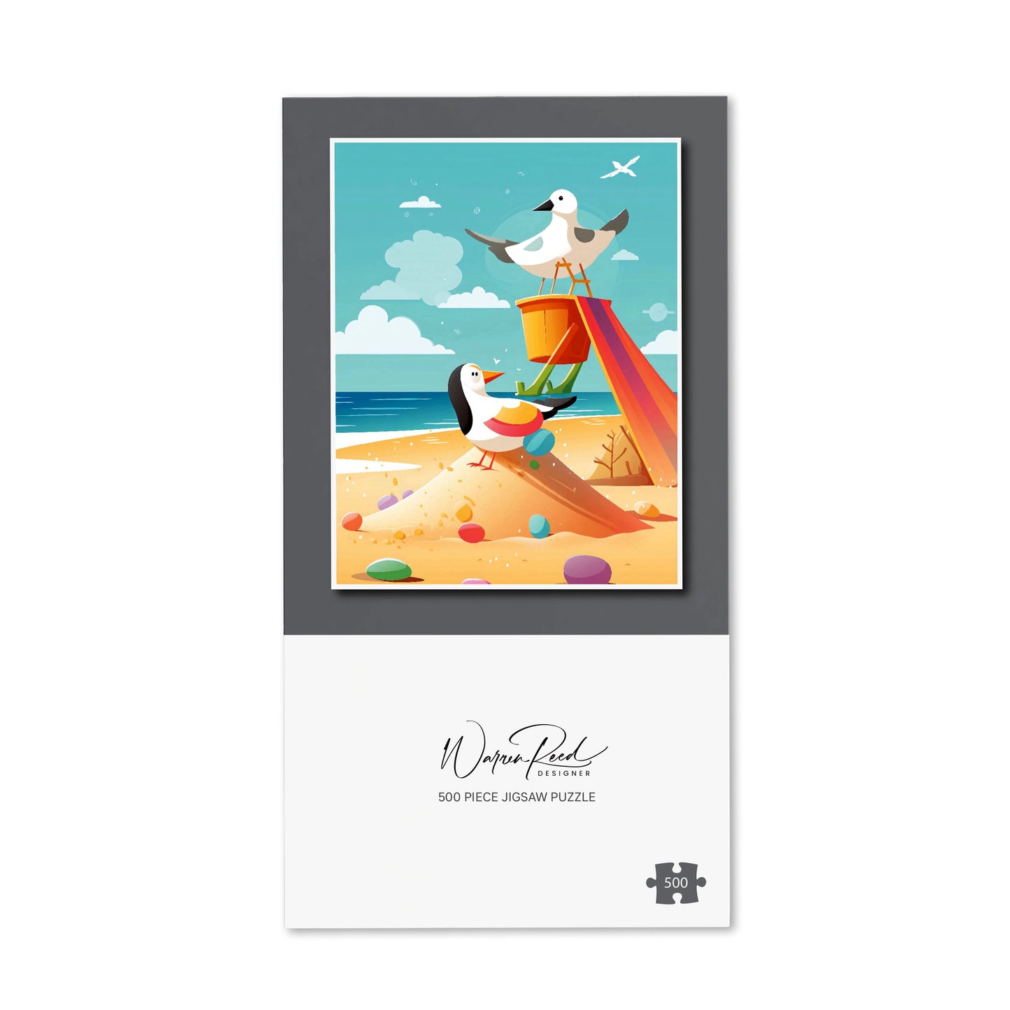 Seagulls On A Beach Holiday Jigsaw Puzzle