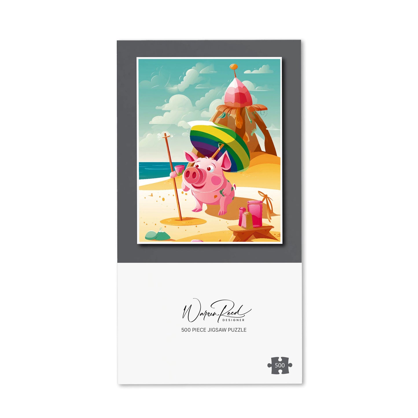 Piglet On A Beach Holiday Jigsaw Puzzle
