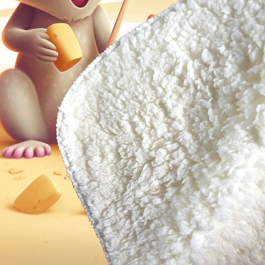 A Mouse On A Beach Holiday Sherpa Blanket