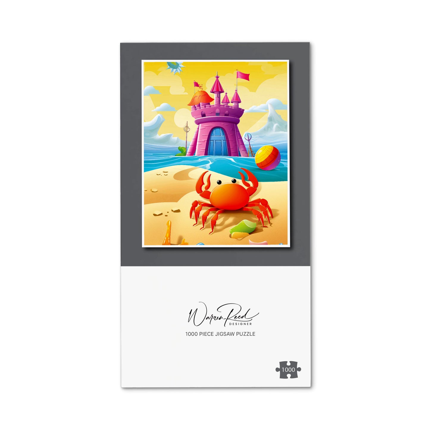 Orange Crab On A Beach Holiday Jigsaw Puzzle