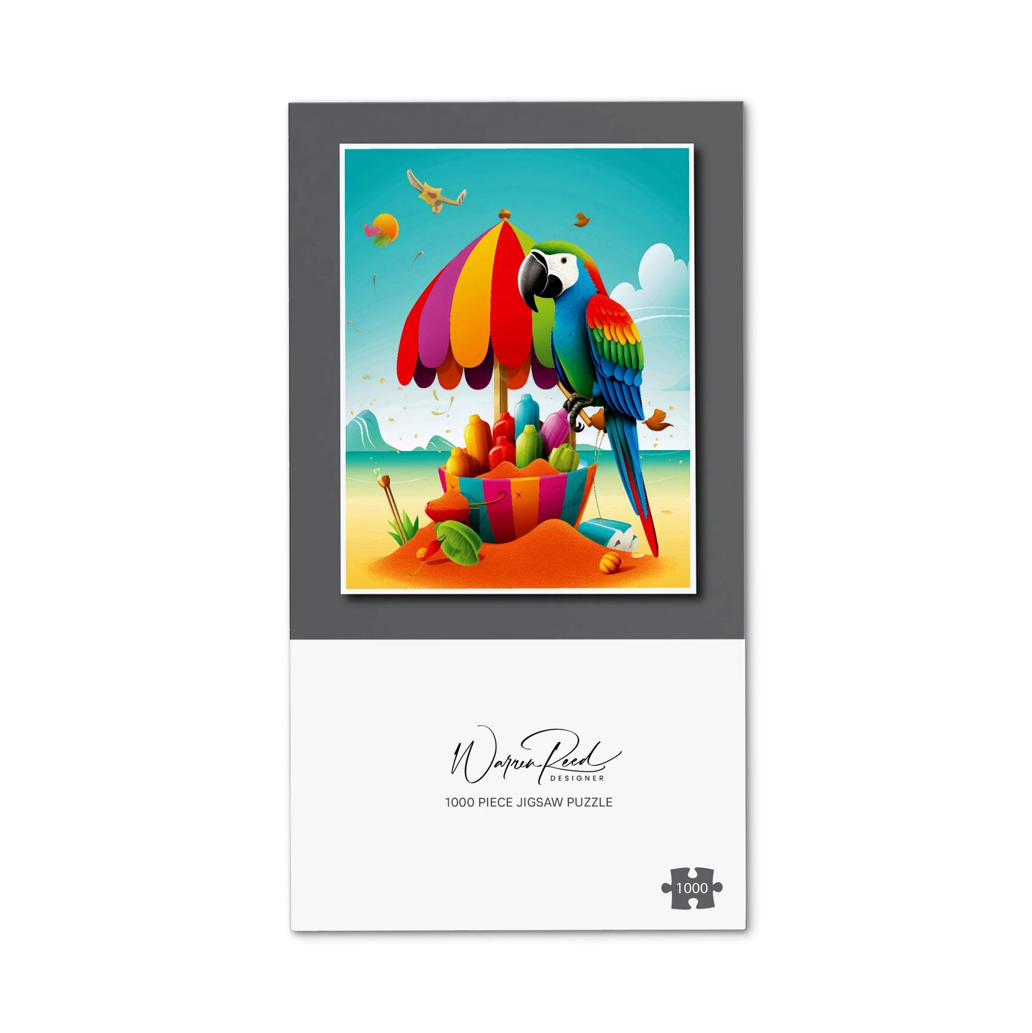 Parrot On A Beach Holiday Jigsaw Puzzle