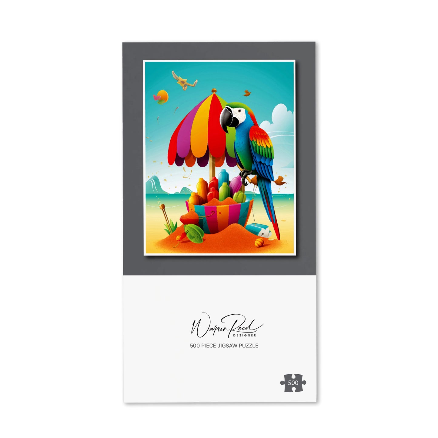 Parrot On A Beach Holiday Jigsaw Puzzle
