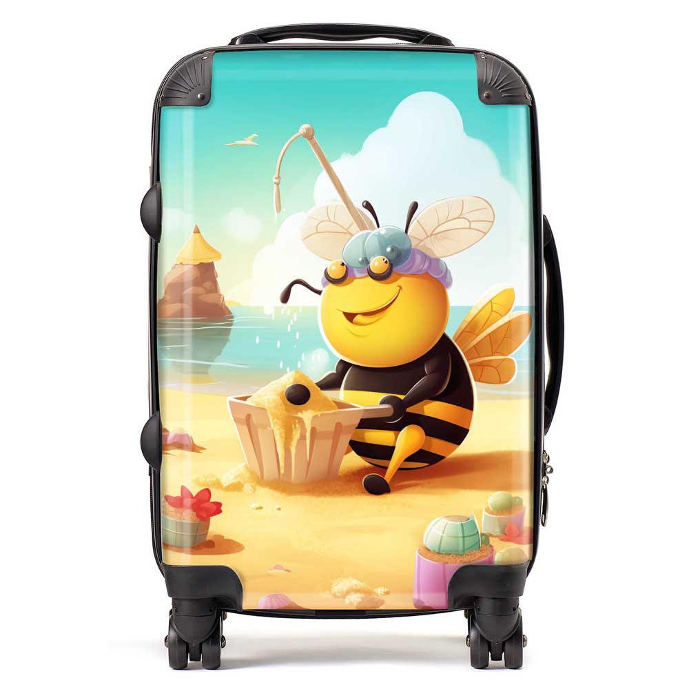 Bumblebee On A Beach Holiday Suitcase
