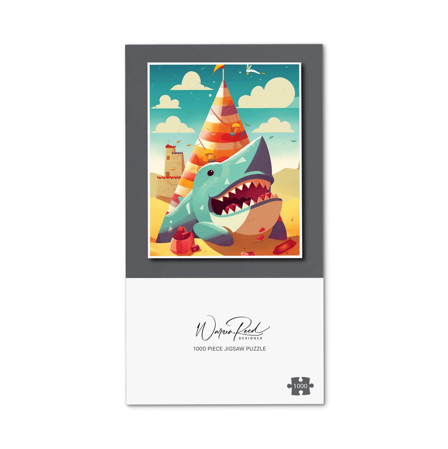 Shark On A Beach Holiday Jigsaw Puzzle