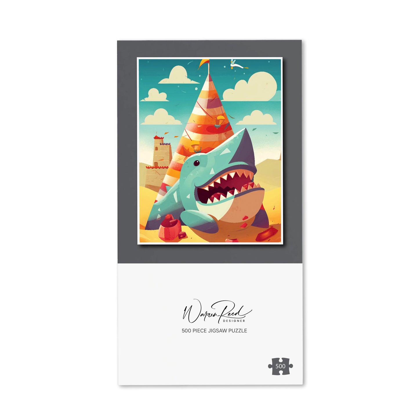 Shark On A Beach Holiday Jigsaw Puzzle
