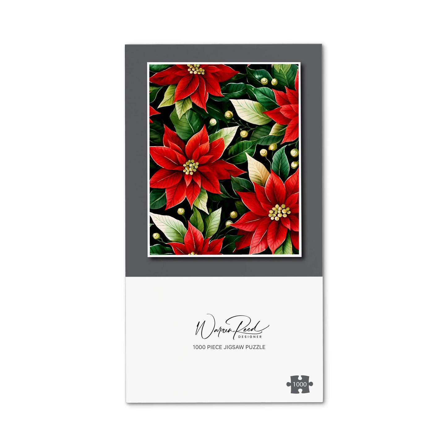 Poinsetta Watercolour Jigsaw Puzzle