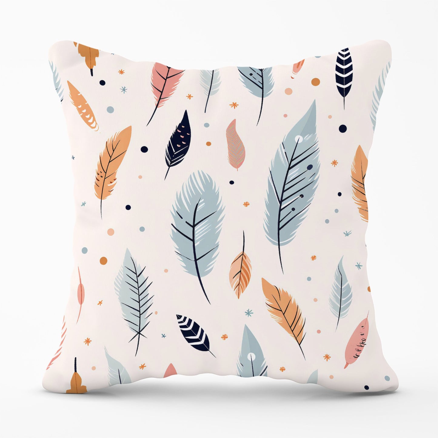 Pastel Feather Pattern Cushions