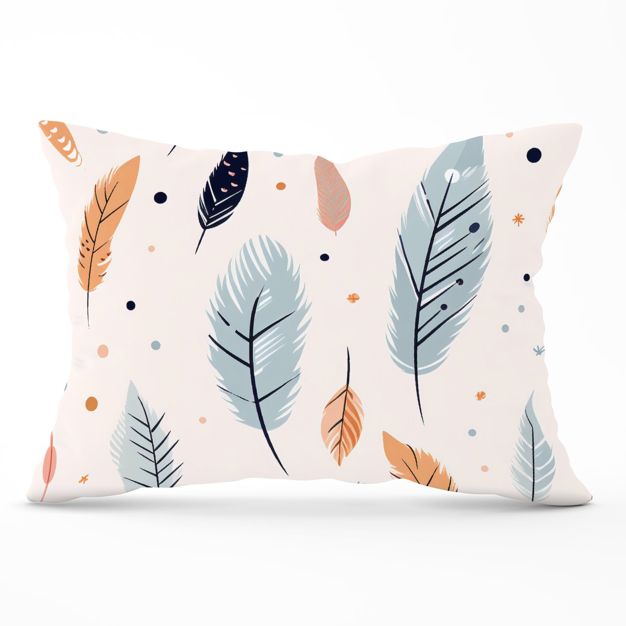 Pastel Feather Pattern Cushions