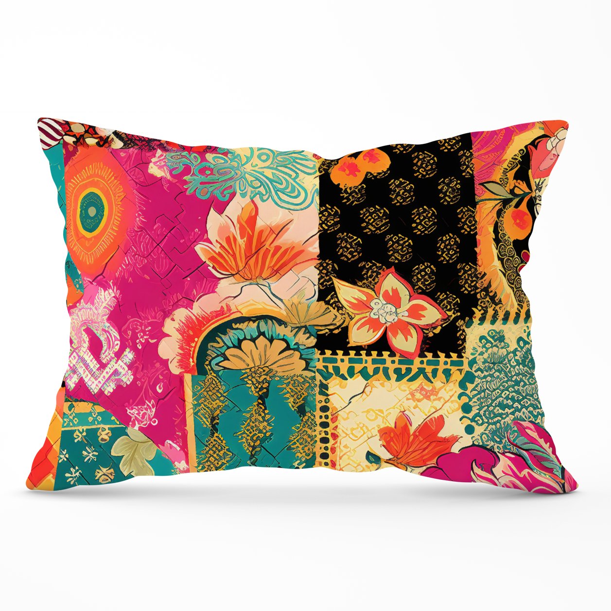 Patchwork Mixed Textiles Cushions