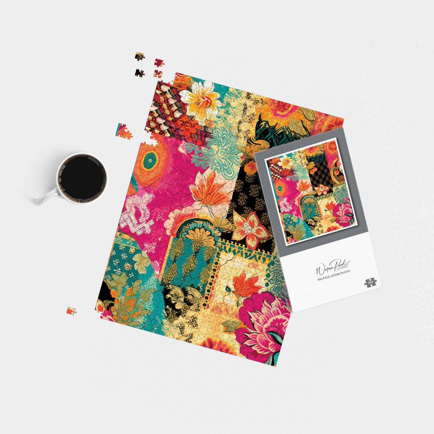 Patchwork Mixed Textiles Jigsaw Puzzle
