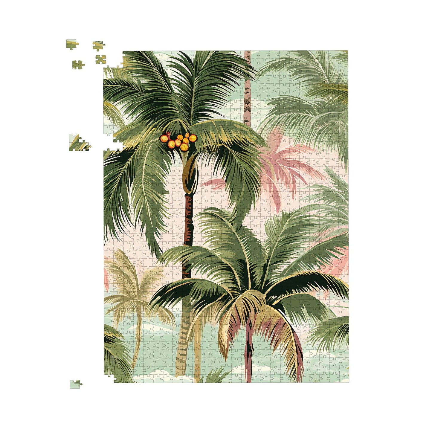 Palm Trees Pattern Jigsaw Puzzle