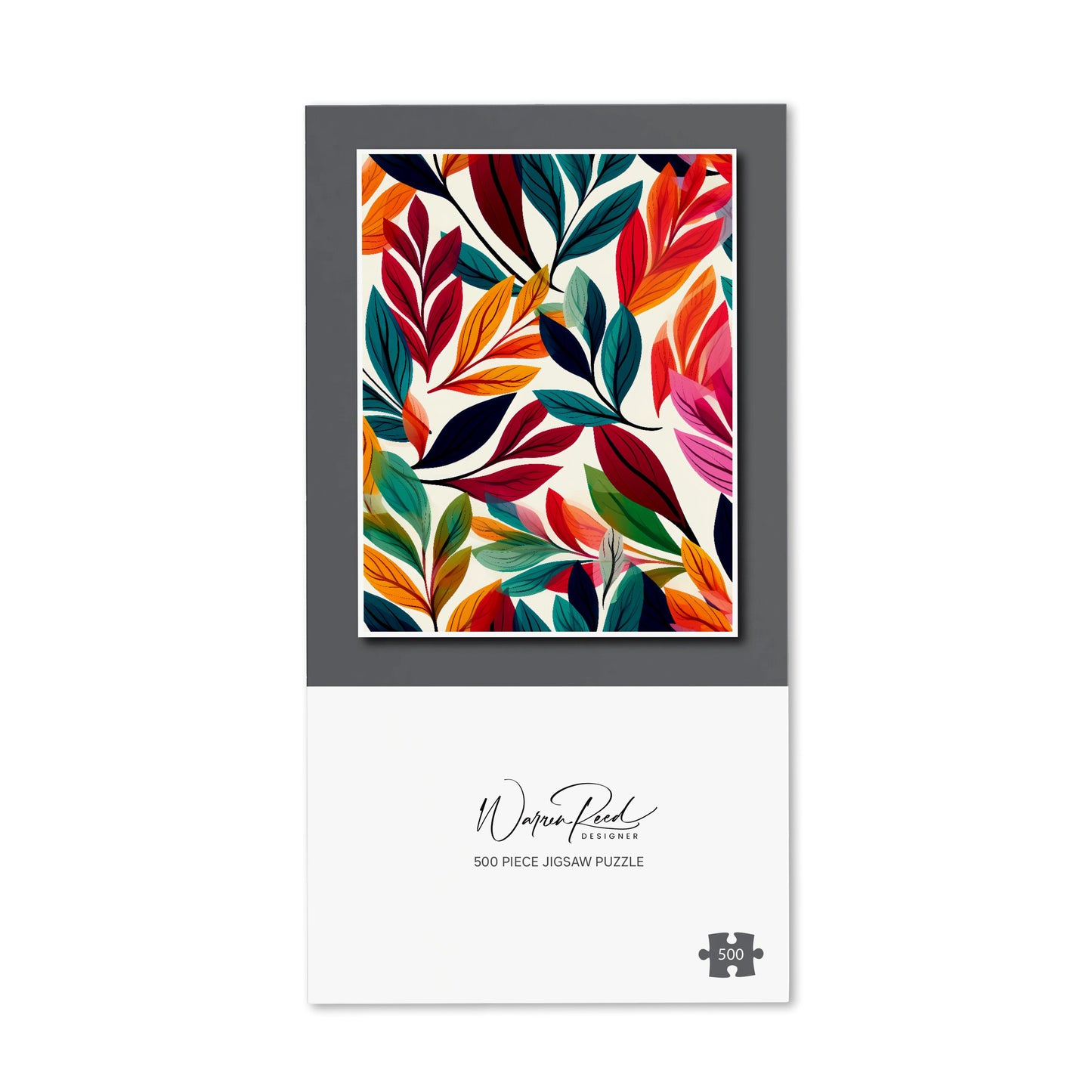 Bright Leaves Pattern Jigsaw Puzzle