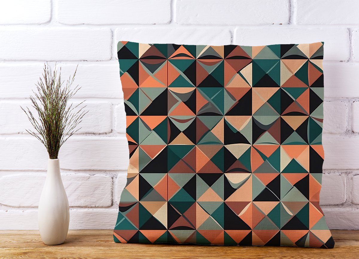 Geometric Print Pattern Cushions