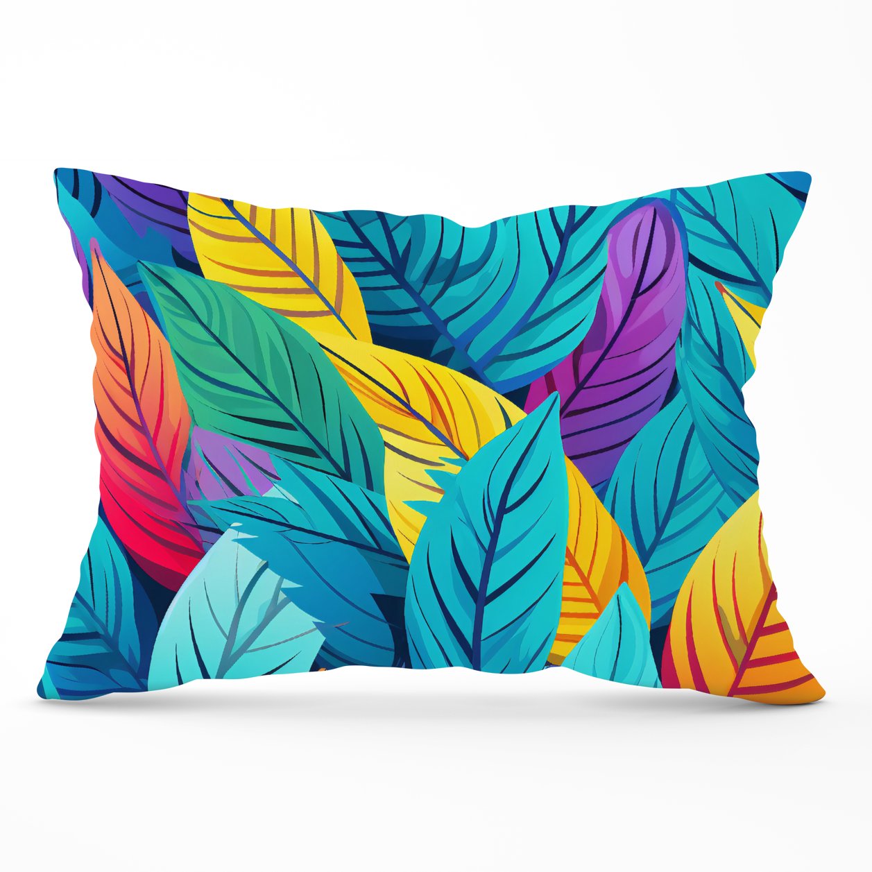 Bright Colourful Leaves Cushions