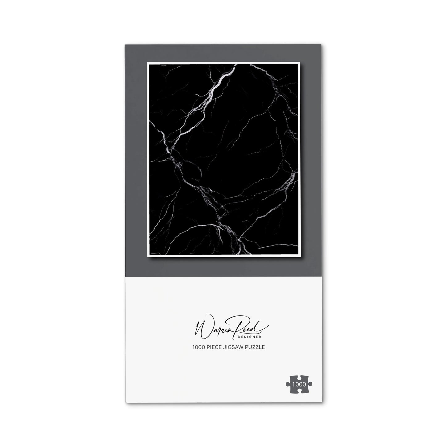 Black Marble Pattern Jigsaw Puzzle