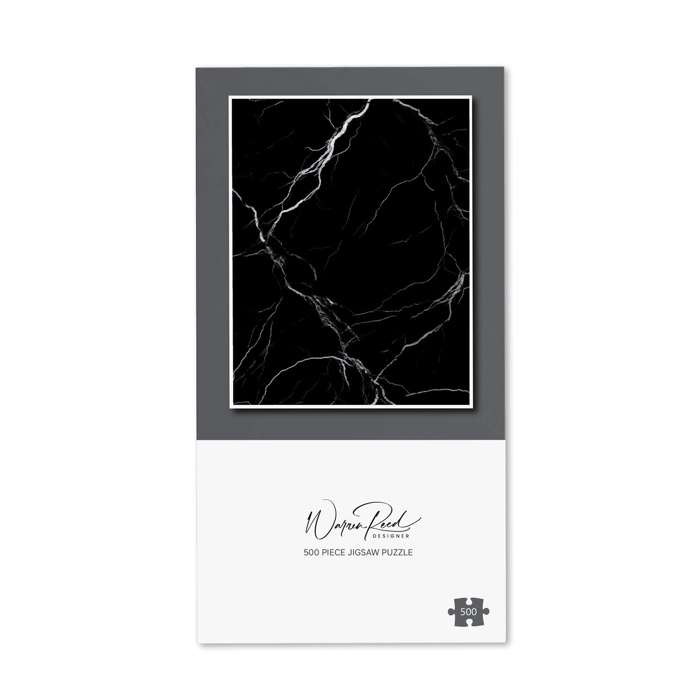 Black Marble Pattern Jigsaw Puzzle