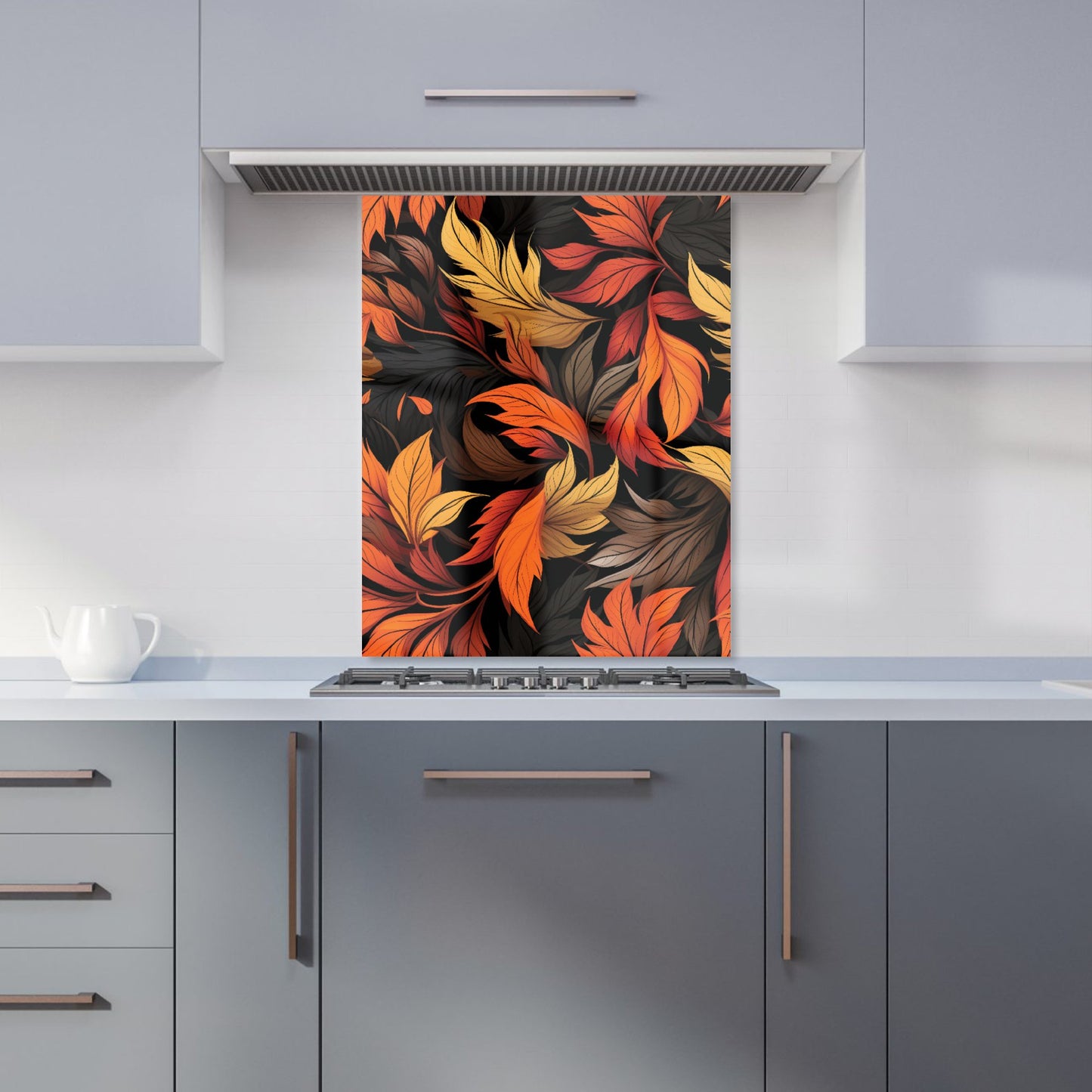Autumn Leaves Design Kitchen Splashback
