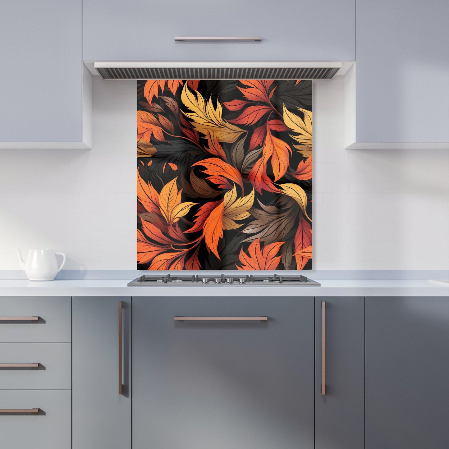 Autumn Leaves Design Kitchen Splashback