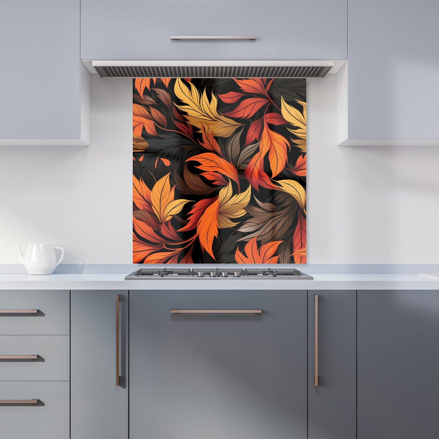 Autumn Leaves Design Kitchen Splashback