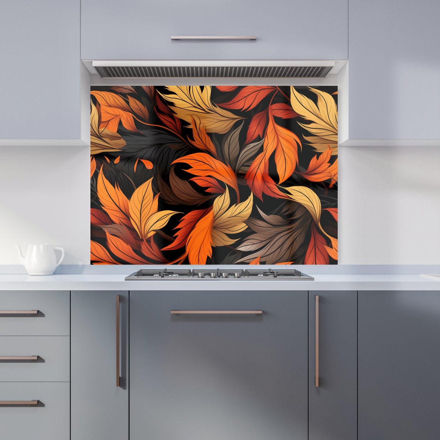 Autumn Leaves Design Kitchen Splashback