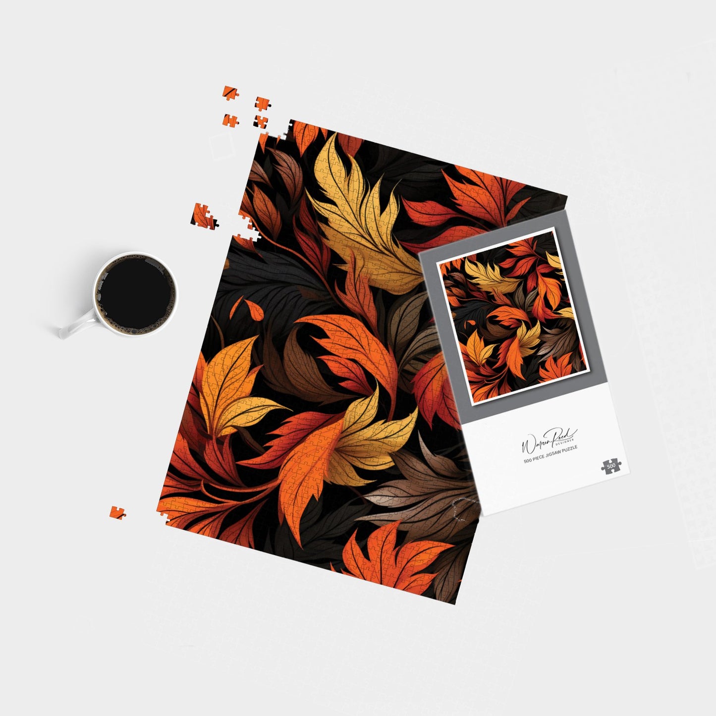 Autumn Leaves Design Jigsaw Puzzle
