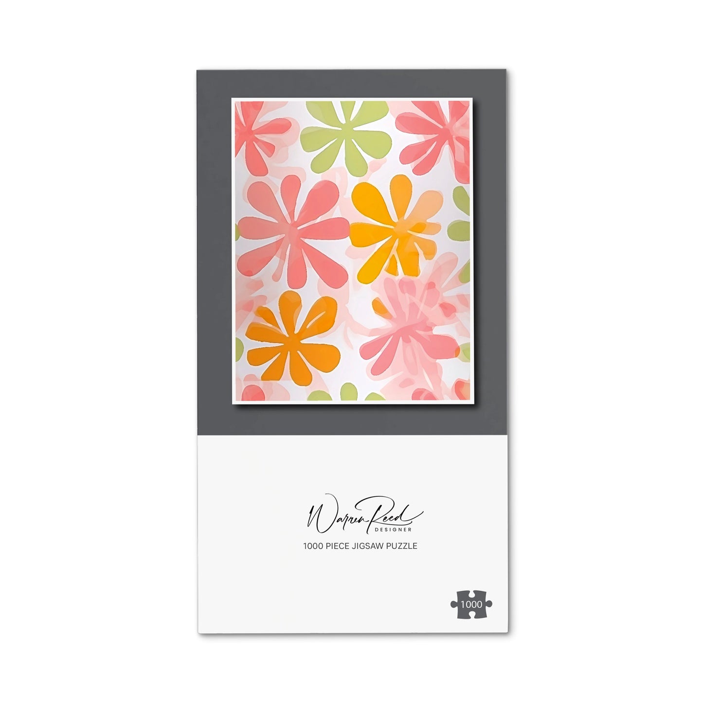 Yellow And Pink Flowers Jigsaw Puzzle