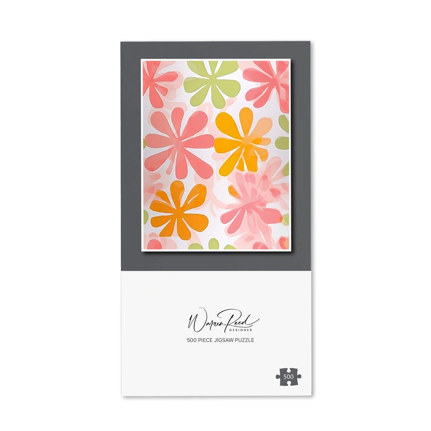 Yellow And Pink Flowers Jigsaw Puzzle