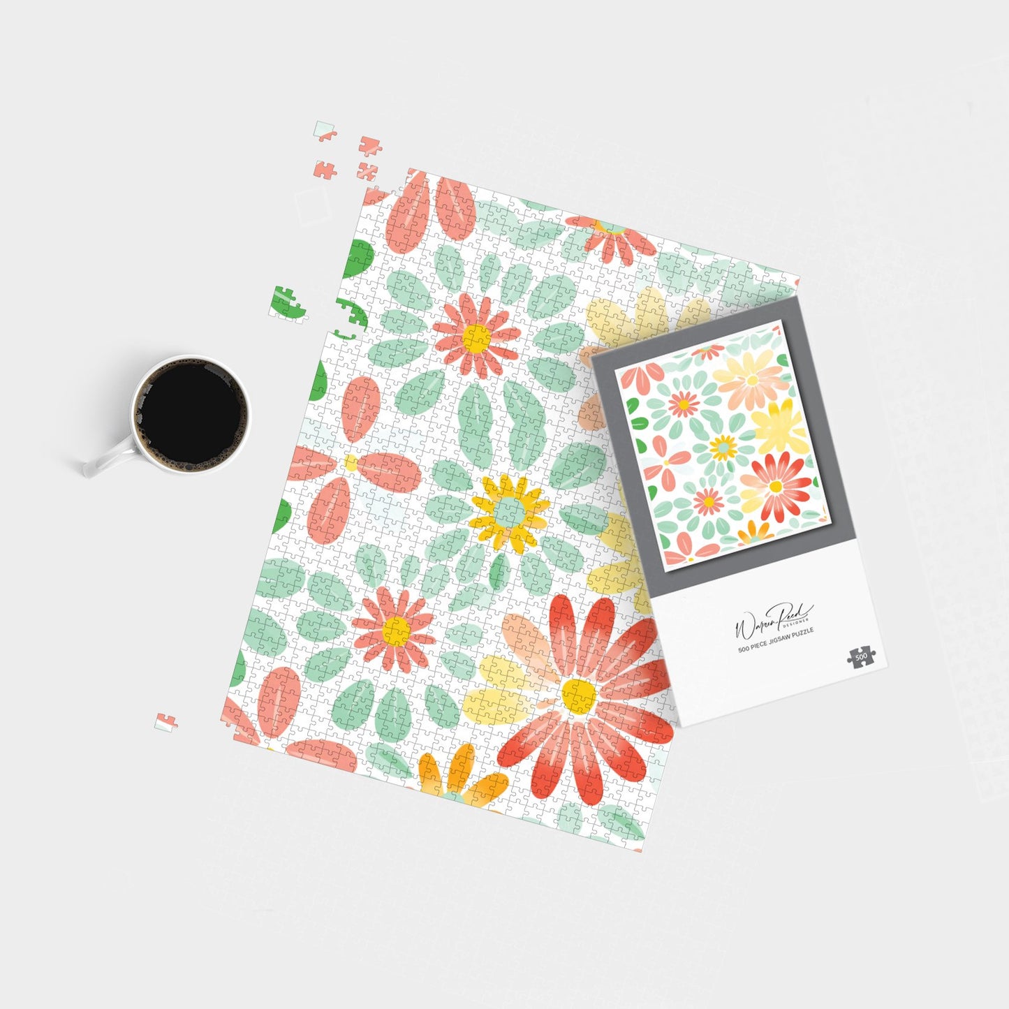 Green and Yellow Flowers Jigsaw Puzzle