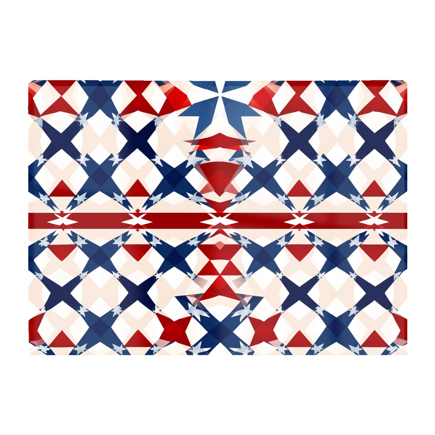 American Flag Abstract Pattern Glass Chopping Board