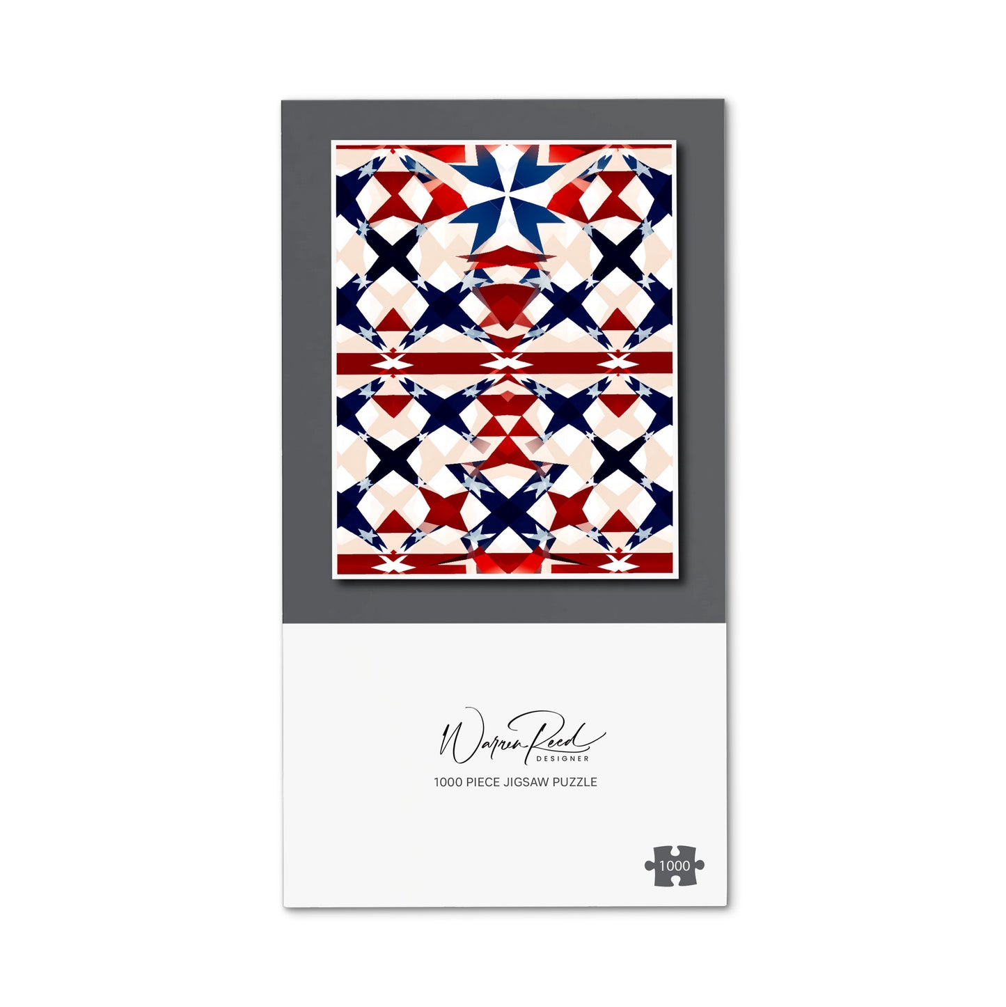 American Flag Abstract Pattern Jigsaw Puzzle