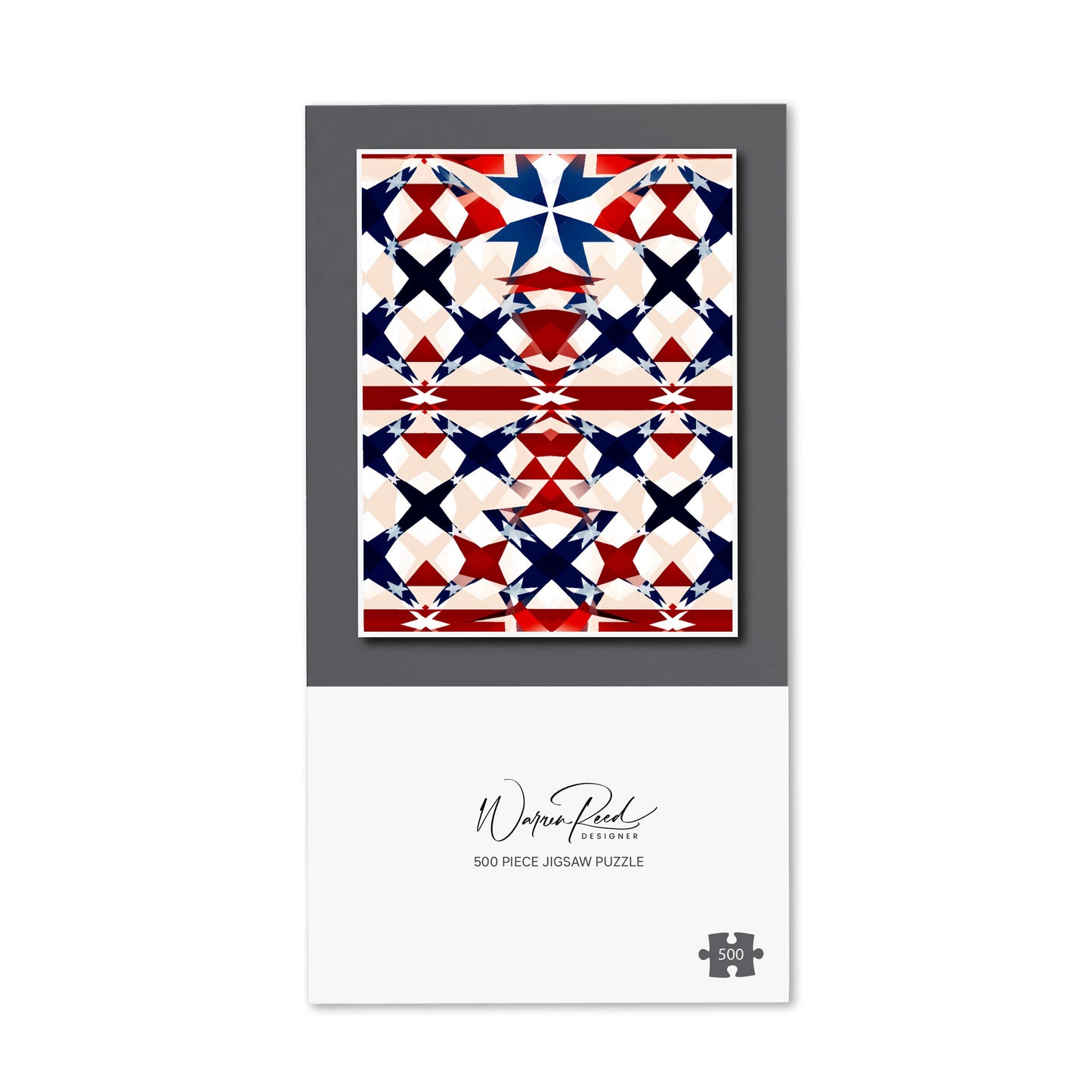American Flag Abstract Pattern Jigsaw Puzzle