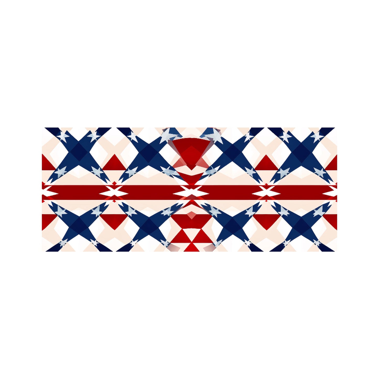 American Flag Abstract Pattern Glass Bathroom Splashback