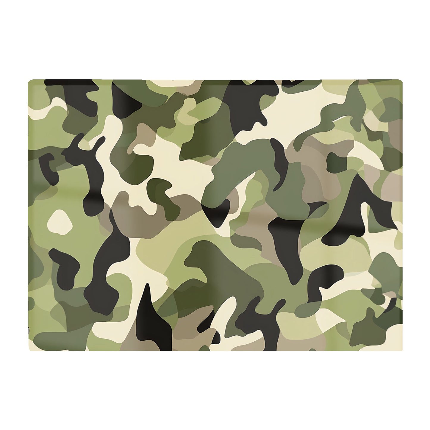 Camouflage Design Glass Chopping Board