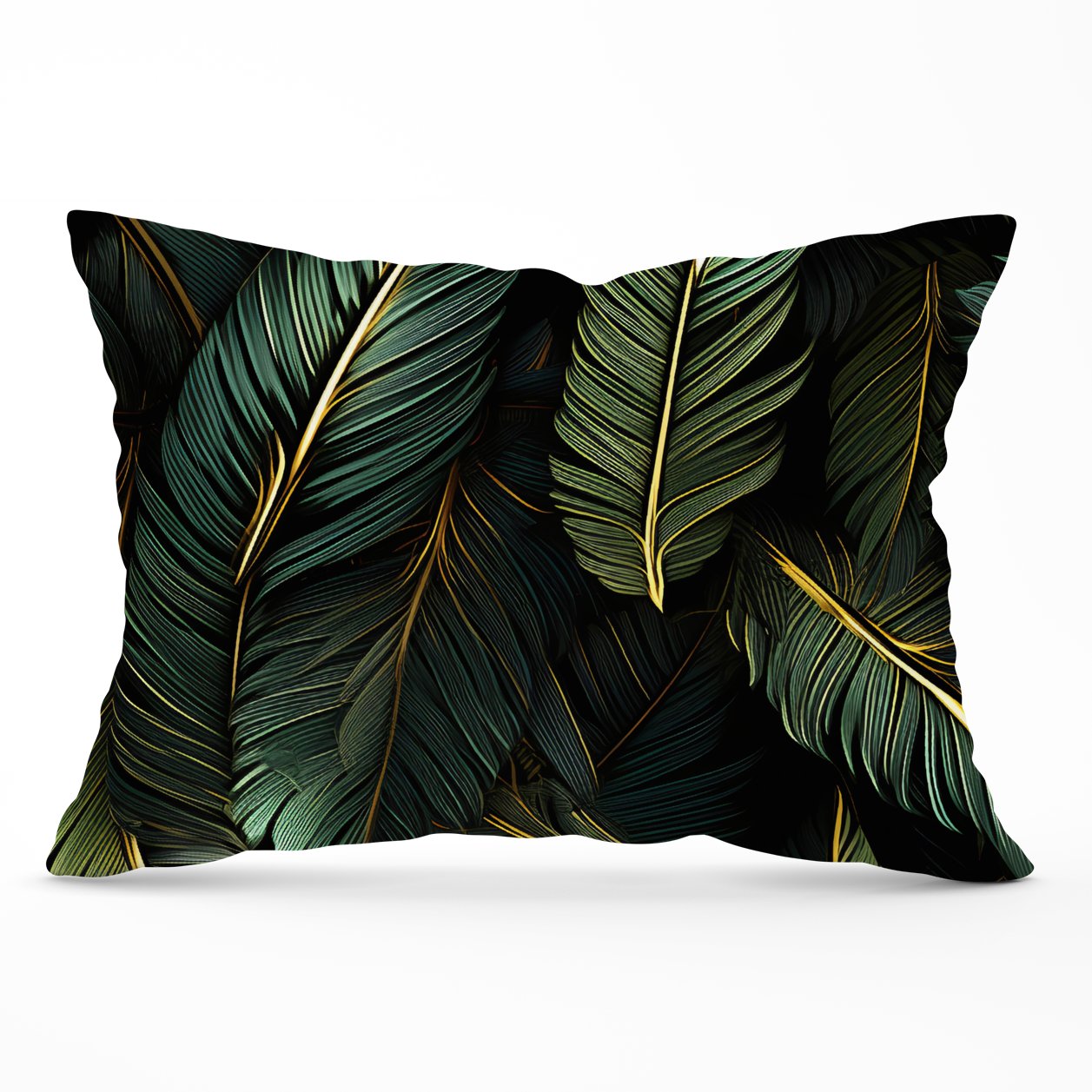 Green and Gold Leaves Cushions