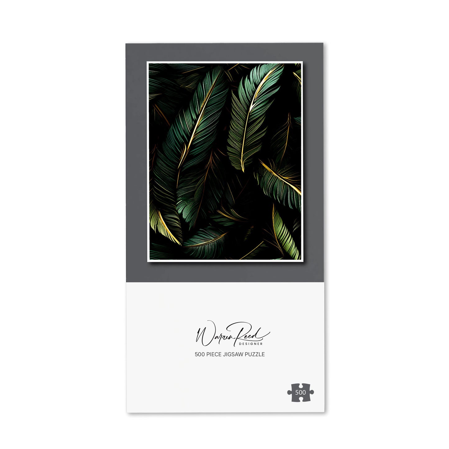 Green and Gold Leaves Jigsaw Puzzle