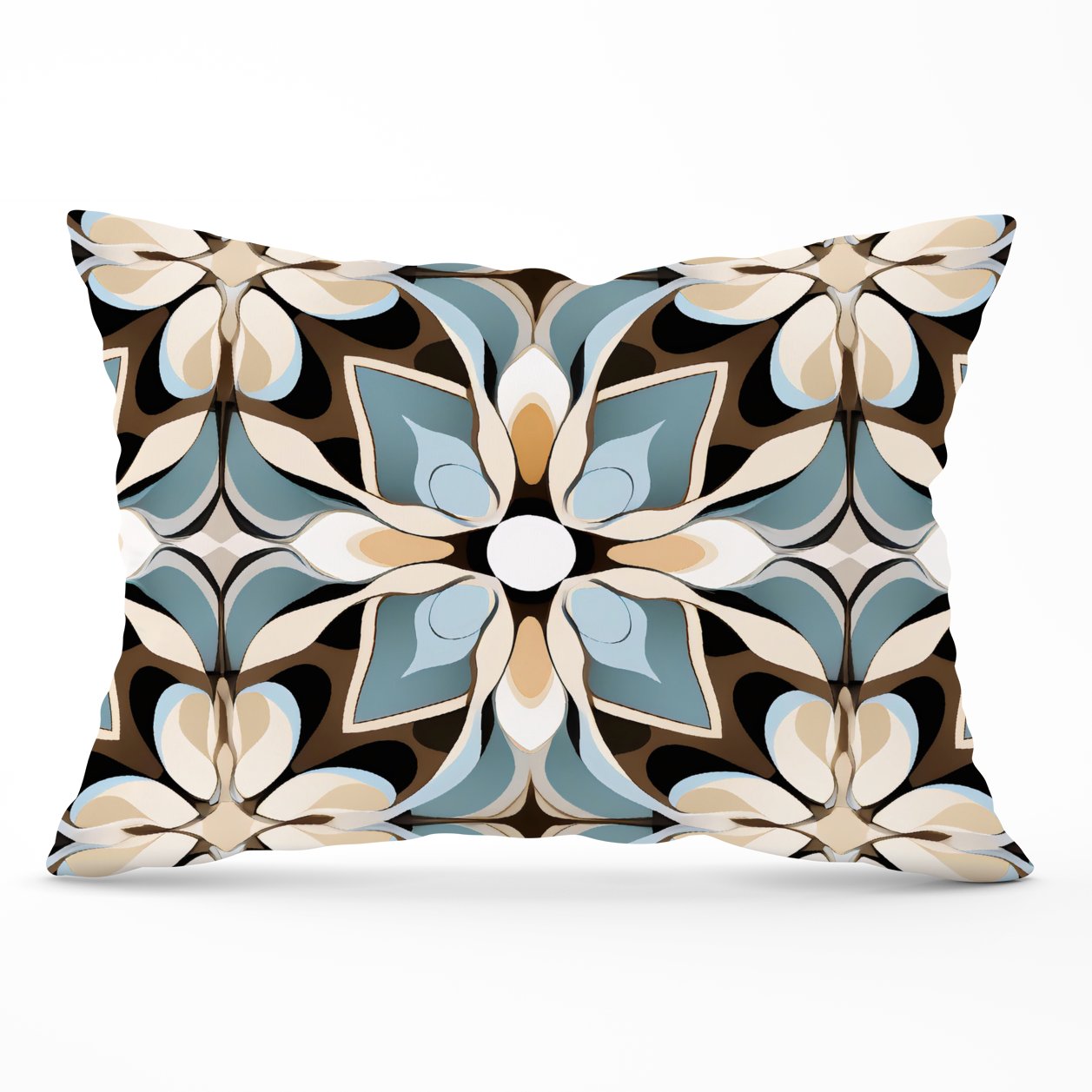 Beige And Brown Abstract Pattern Cushions