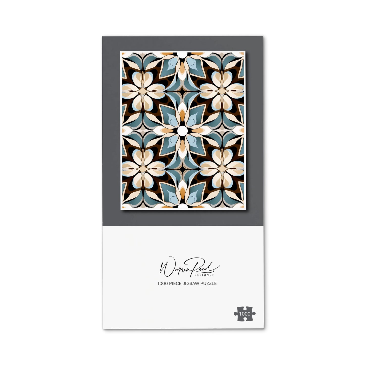 Beige And Brown Abstract Pattern Jigsaw Puzzle
