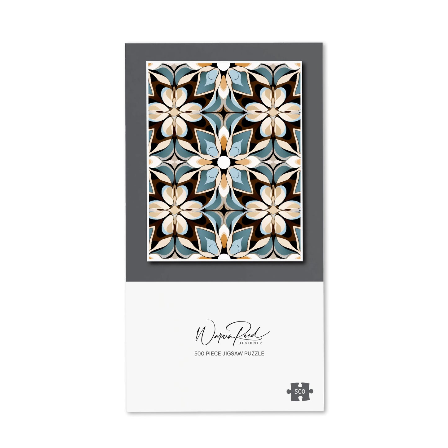Beige And Brown Abstract Pattern Jigsaw Puzzle